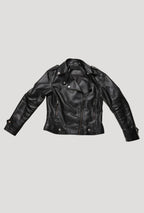 Women’s Quilted White Leather Jacket