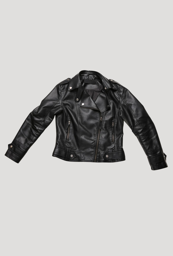 Women’s Quilted White Leather Jacket