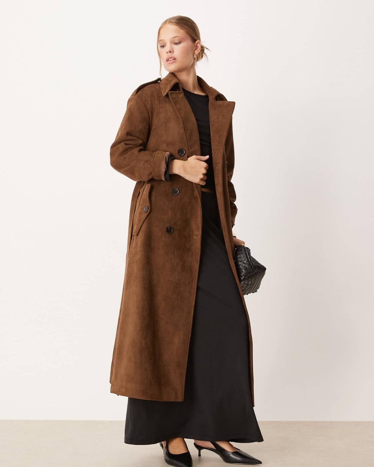 Suede Trench Coat Main image
