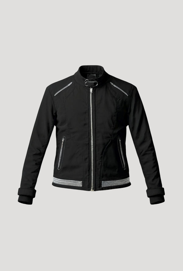 Men’s Two-Tone Black & White Leather Jacket