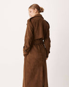 Suede Trench Coat