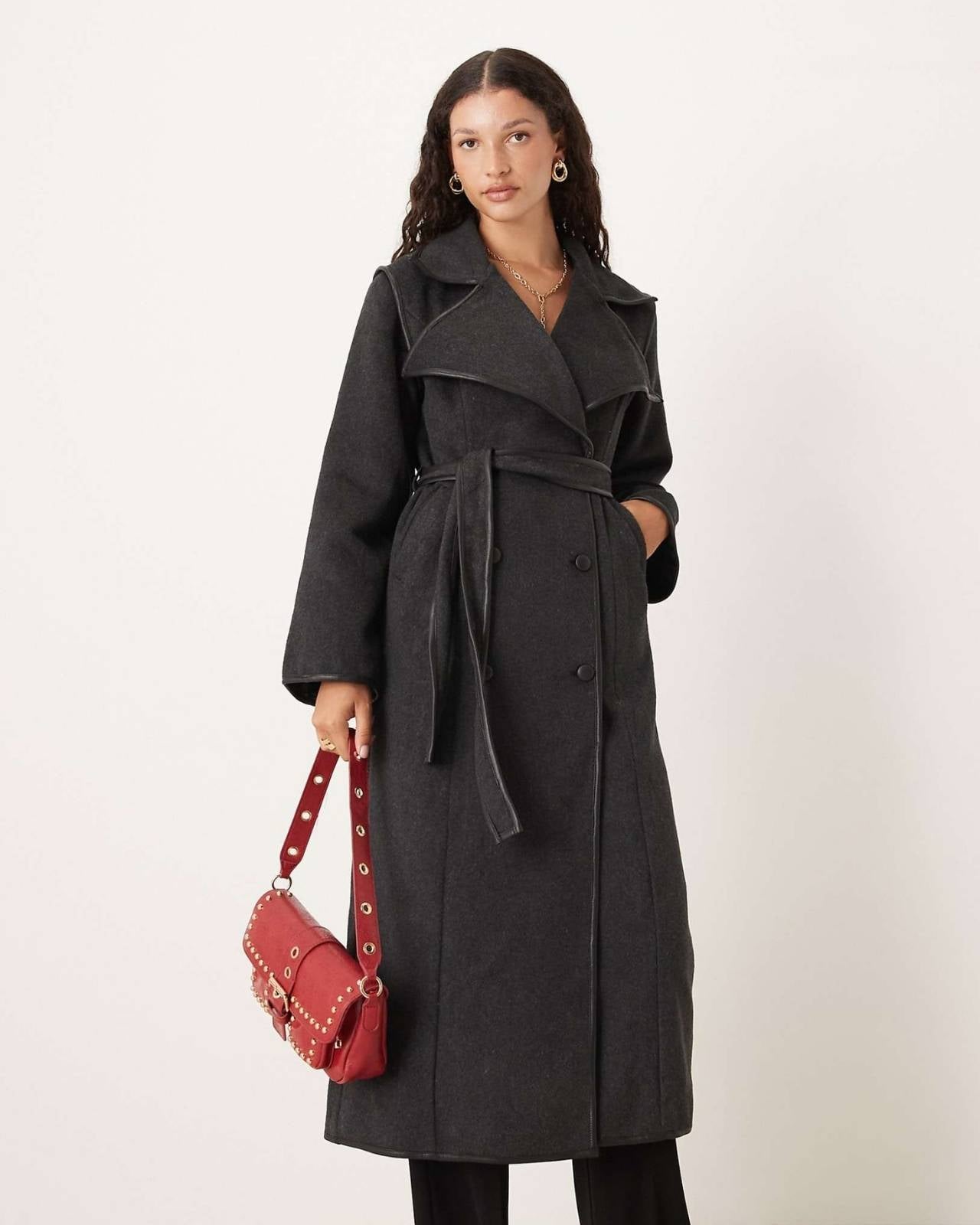 Belted Wool Trench Coat Main image
