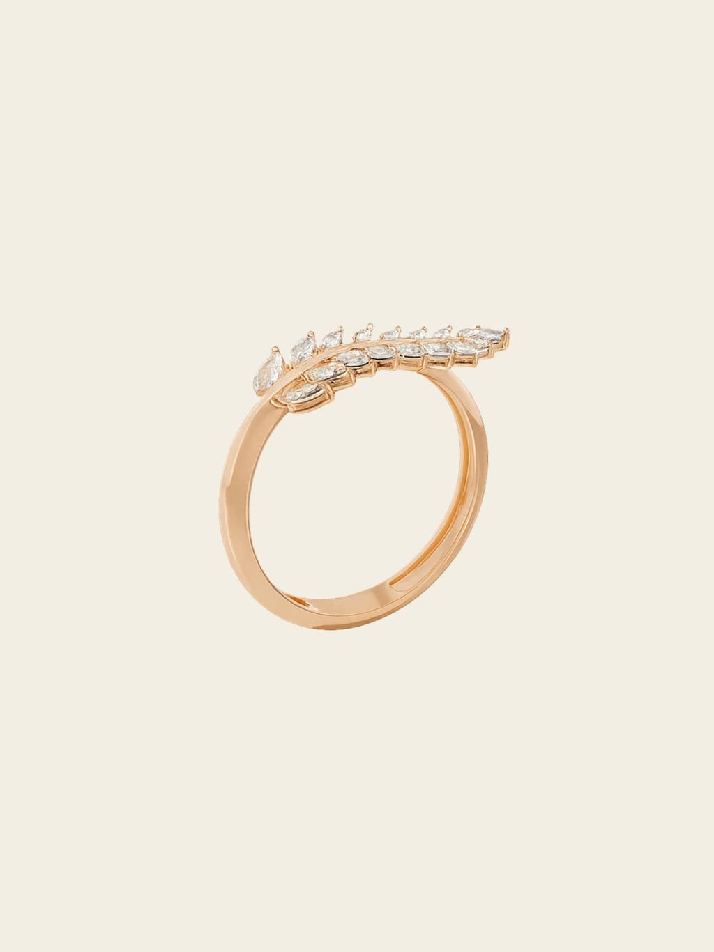 Golden Leaf Harmony Ring
