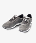 LuxeTread Gray Female Suede Sneaker