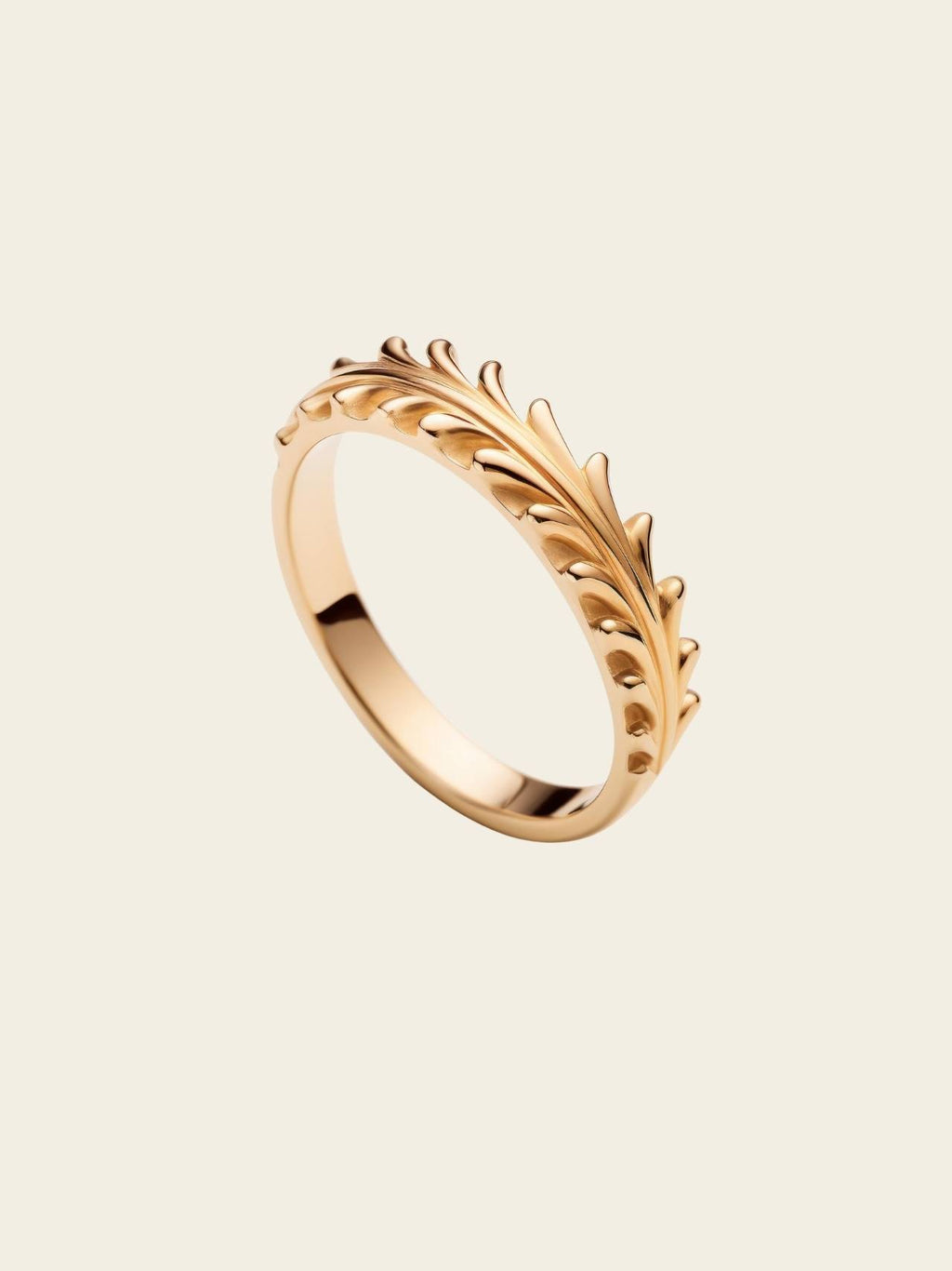 Golden Leaf Harmony Ring