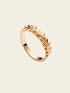 Golden Leaf Harmony Ring