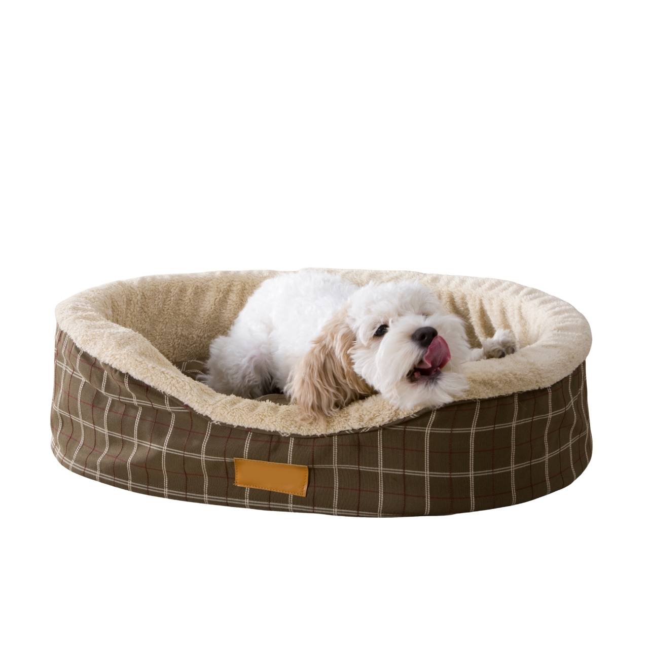 Wicker Pet Bed with Soft Cushion