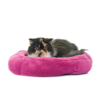 Plush Round Cat Bed – Soft, Cozy & Supportive Design