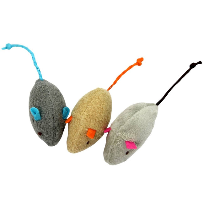 Interactive Cat Toy Mice – Soft, Colorful & Fun for Playtime Hover Image