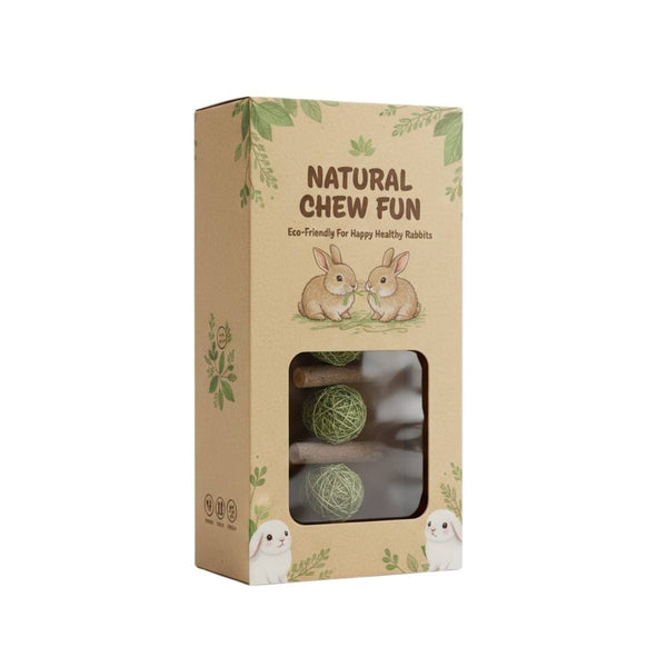 Natural Chew Fun - Hanging Toy for Dental Health & Play