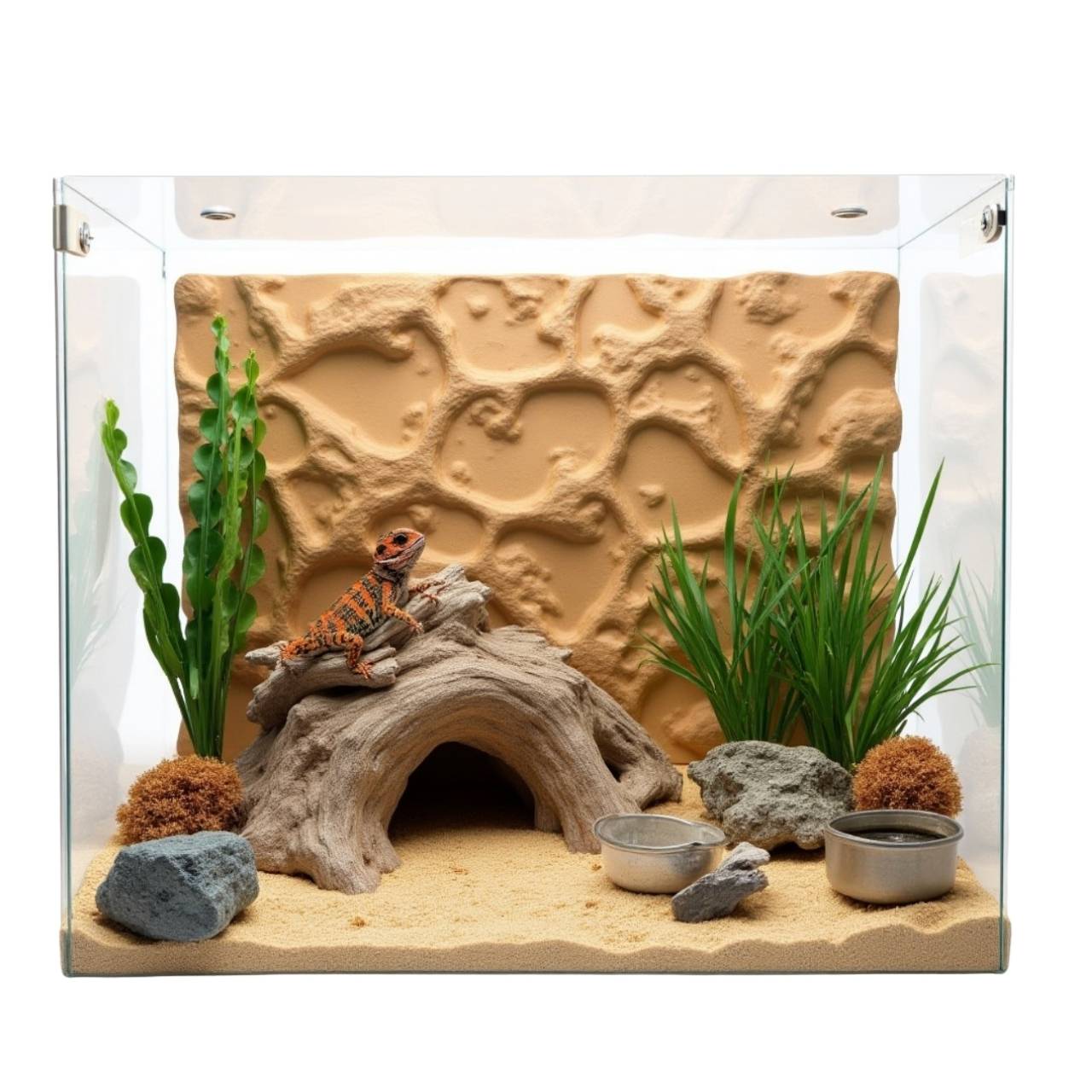 Complete Desert Reptile Terrarium Decor Kit