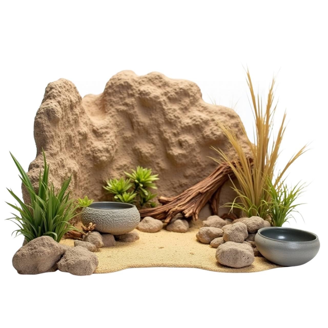Complete Desert Reptile Terrarium Decor Kit
