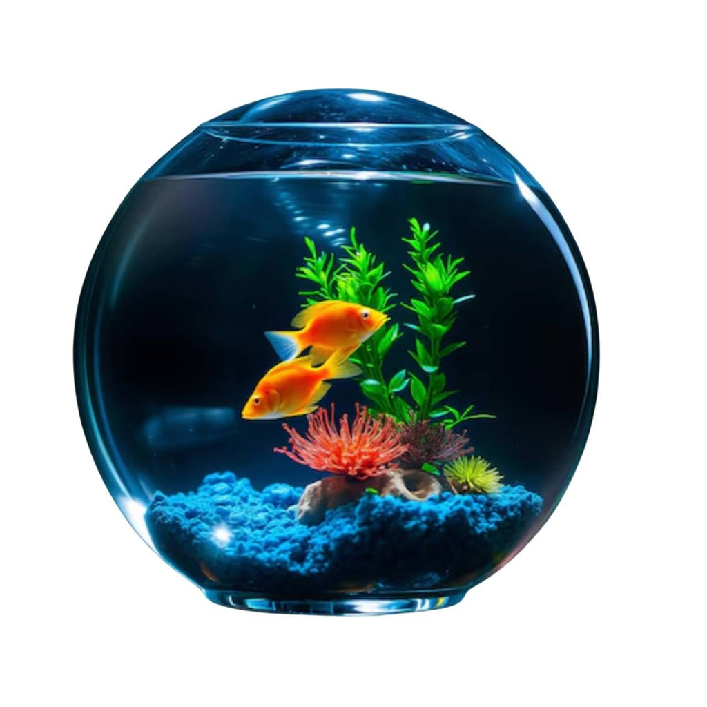 Desktop Glass Aquarium & Fish Bowl - For Bettas & Aquascaping