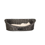 Wicker Pet Bed with Soft Cushion