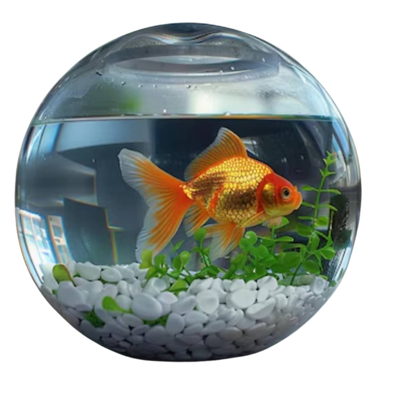 Desktop Glass Aquarium & Fish Bowl - For Bettas & Aquascaping Main image