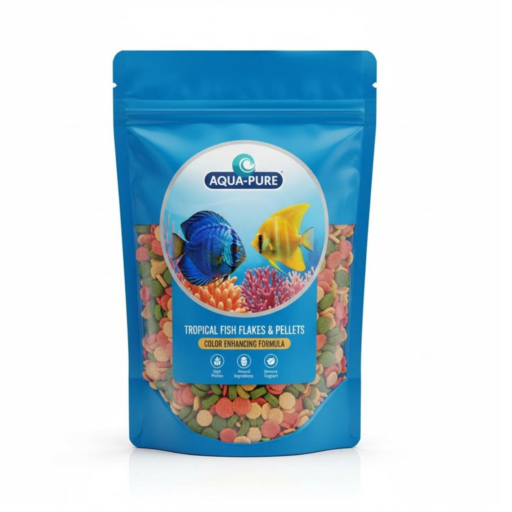 Aqua-Pure Color Enhancing Tropical Fish Food (Flakes & Pellets)
