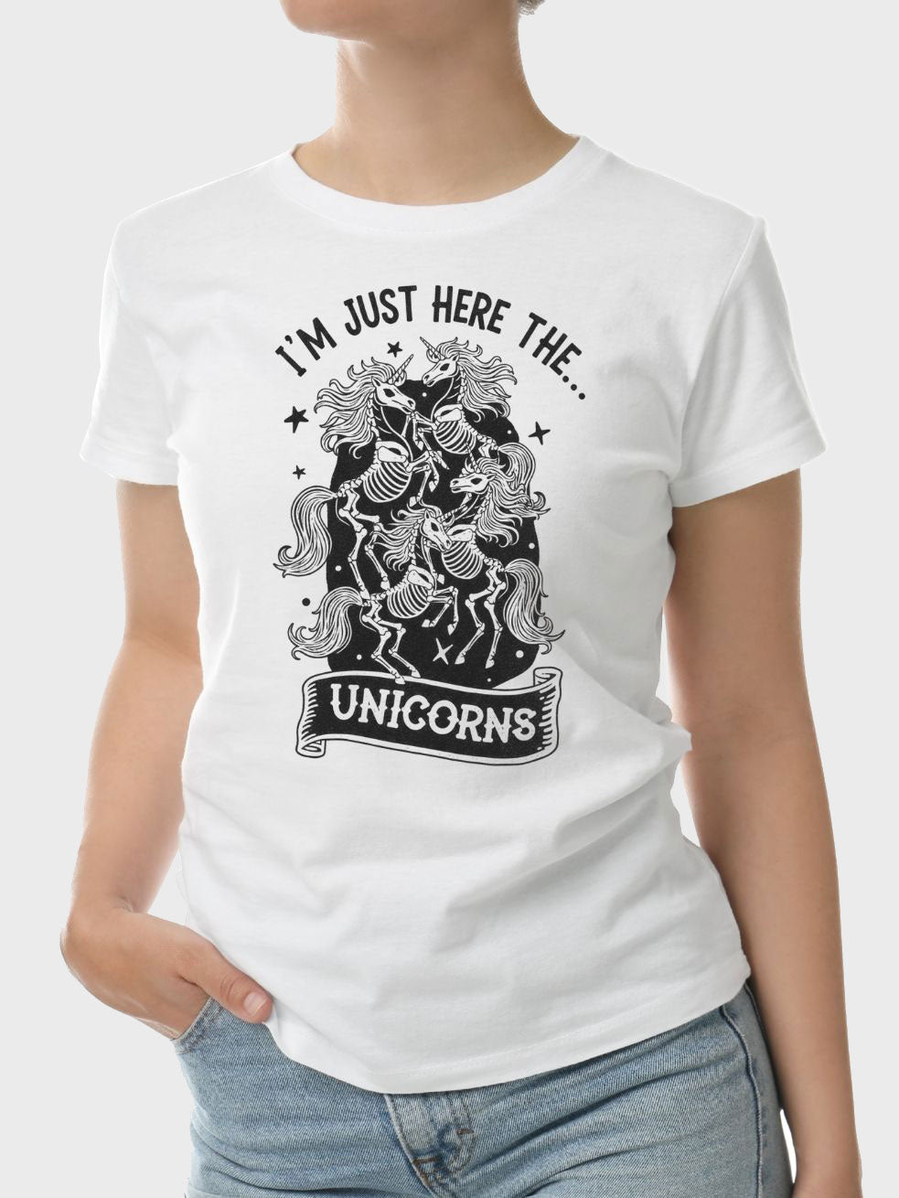 Streetwear Style Shirt - Skeleton Unicorns Secondary image
