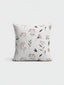 Pastel Meadow Floral Cushion - Delicate Wildflower Illustration