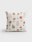 Bloom Harmony Floral Cushion - Earthy Autumn Leaf Pattern