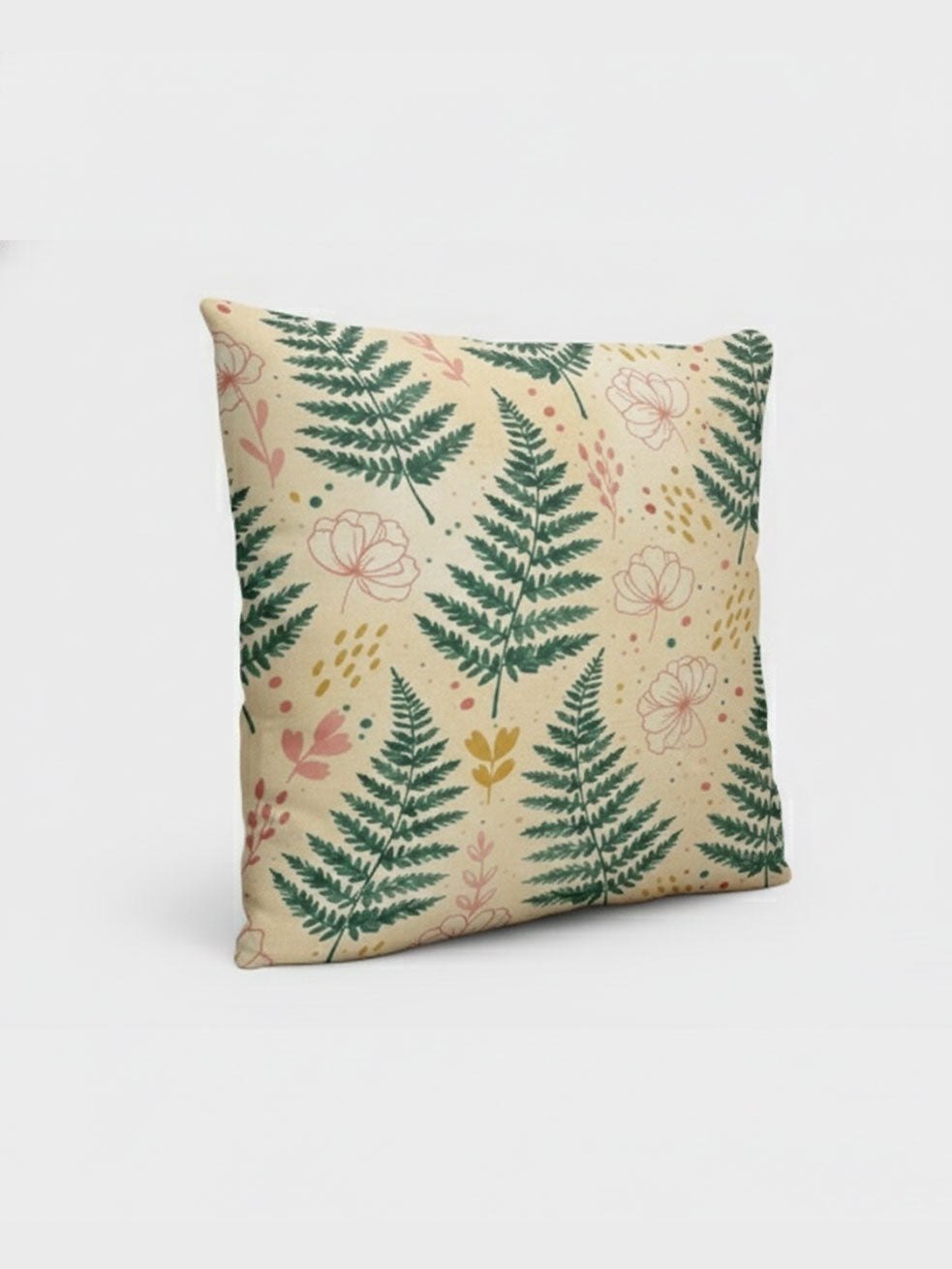 Vintage Fern & Meadow Cushion Main image