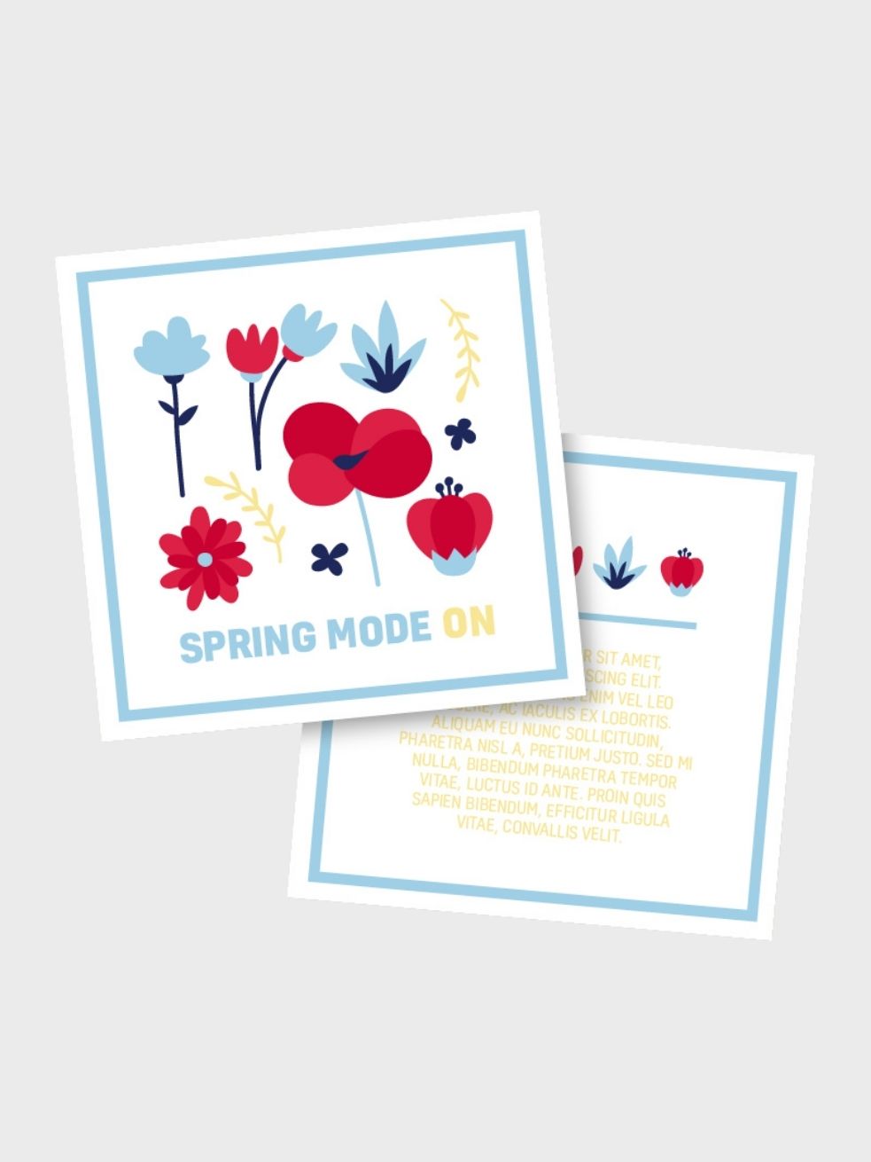 Spring Mode Floral Greeting Card