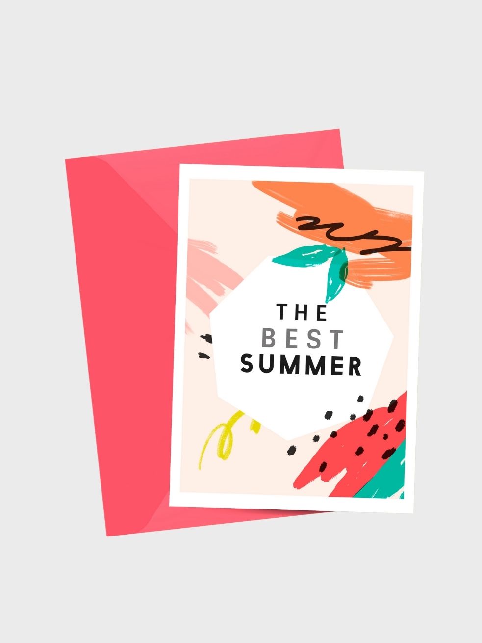 Golden Glow Summer Greeting Card Main image