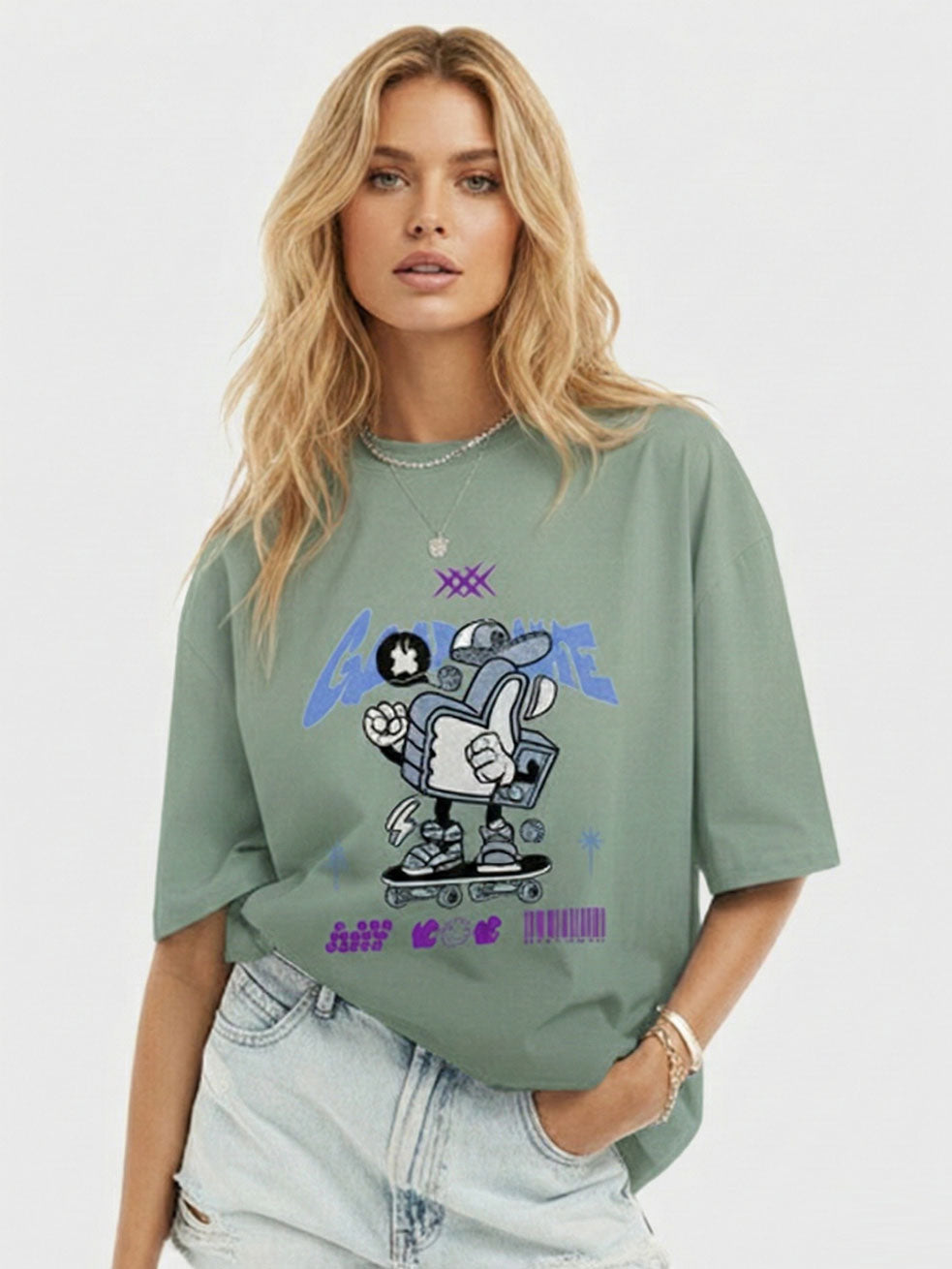 Urban Skater Gradient Graphic Tee Secondary image