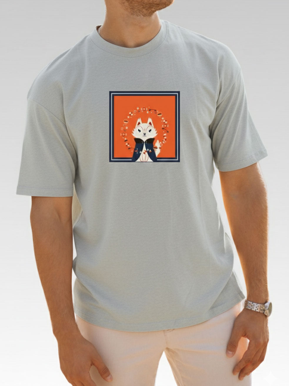 Streetwear Style Shirt - Mystic Fox Pattern Main image