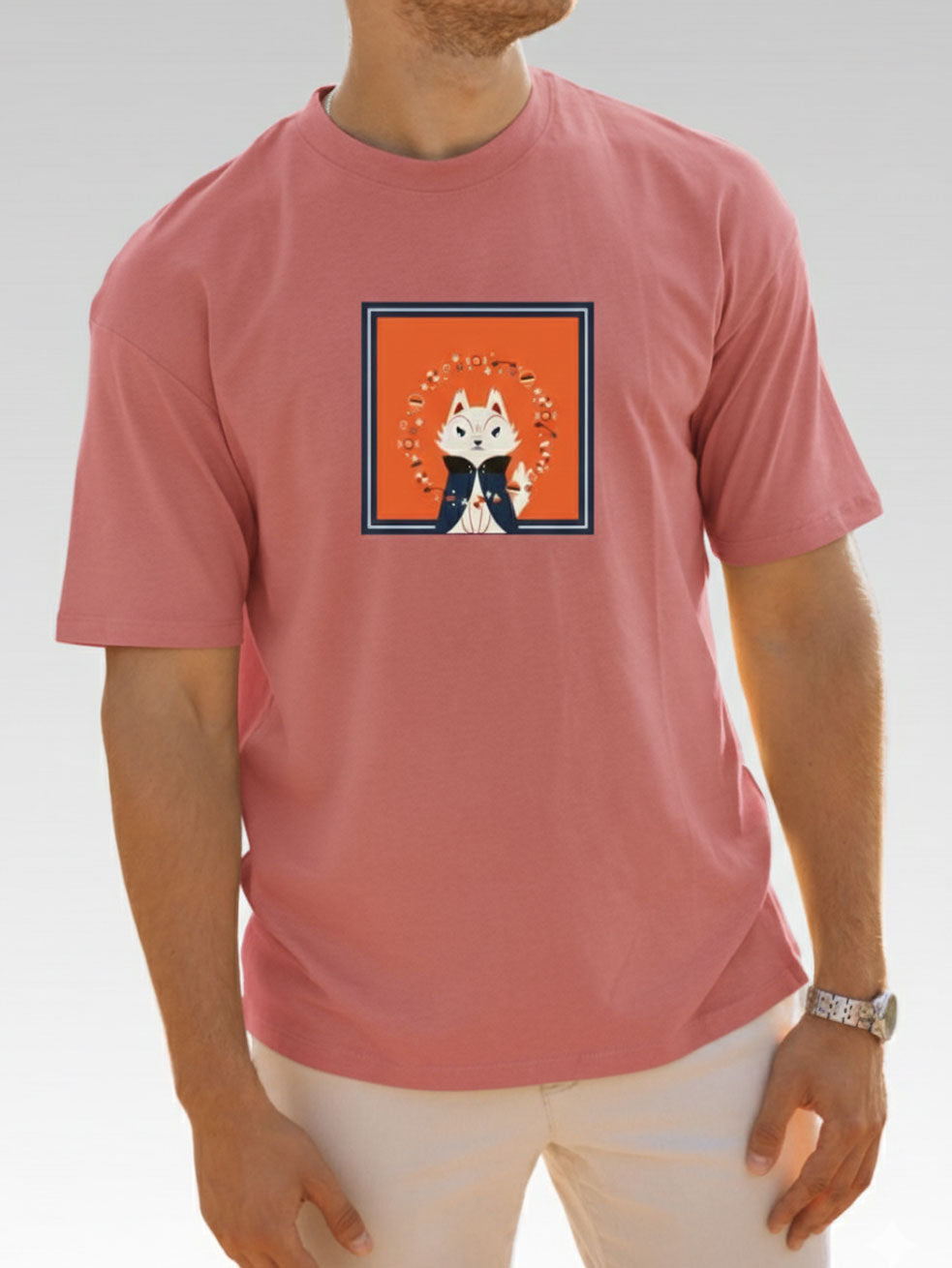Streetwear Style Shirt - Mystic Fox Pattern Secondary image