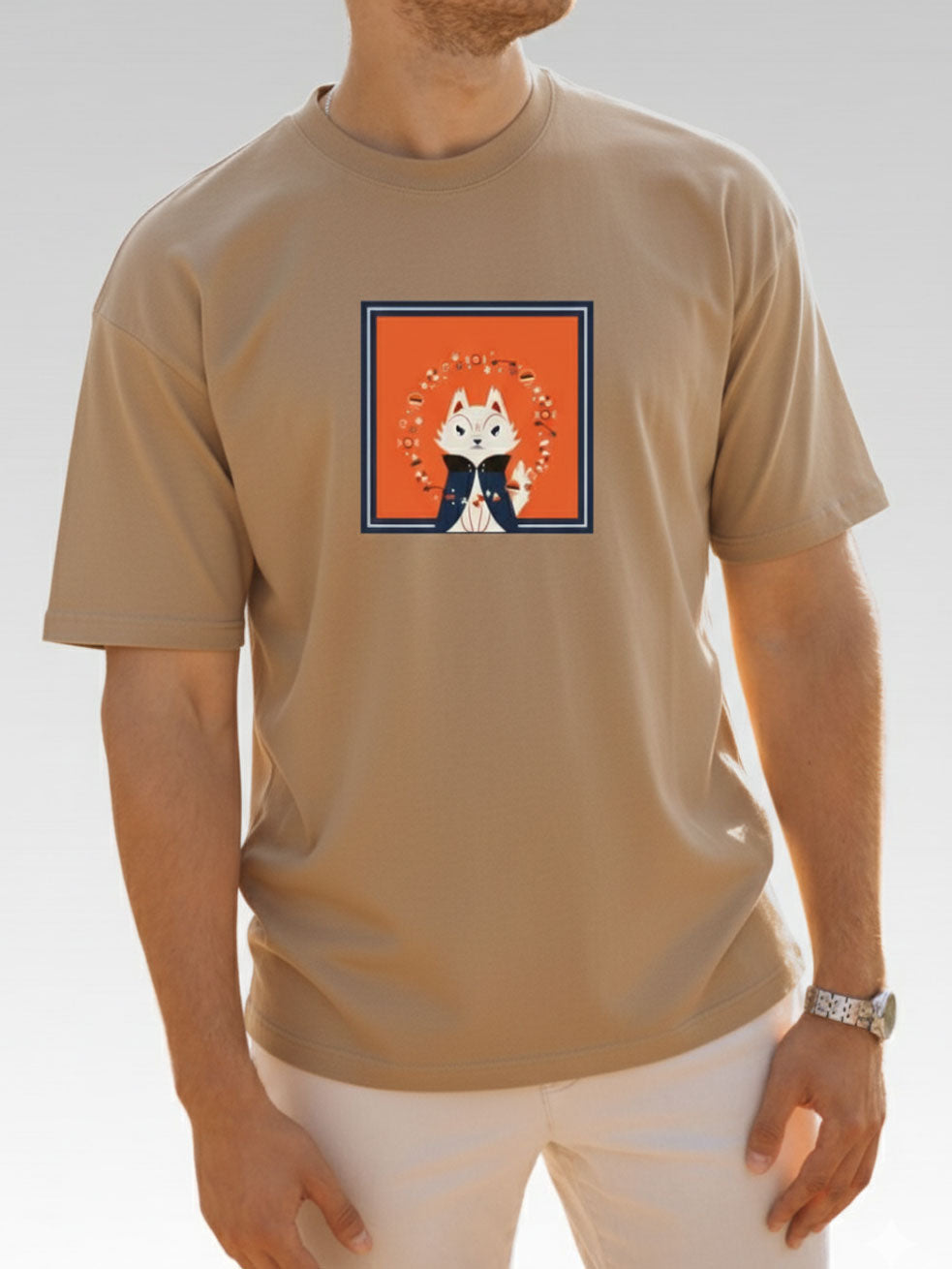 Streetwear Style Shirt - Mystic Fox Pattern