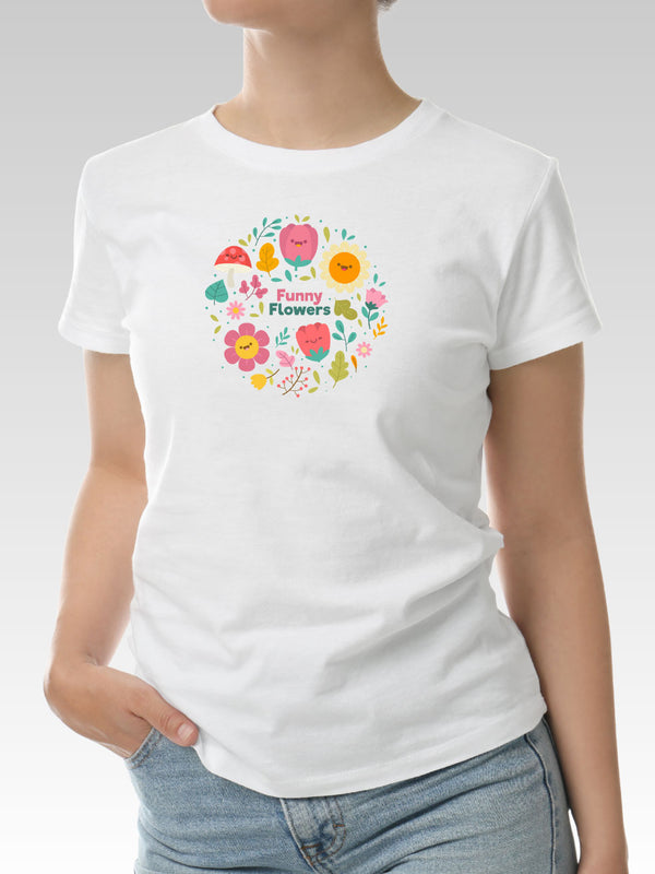 Streetwear Style Shirt - Funny Flowers Pattern