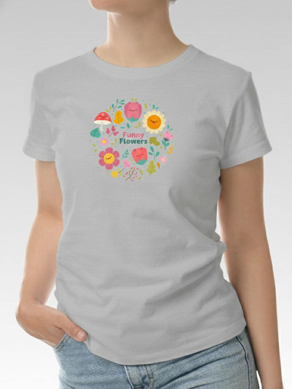 Streetwear Style Shirt - Funny Flowers Pattern Secondary image