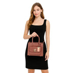 Structured Leather Handbag