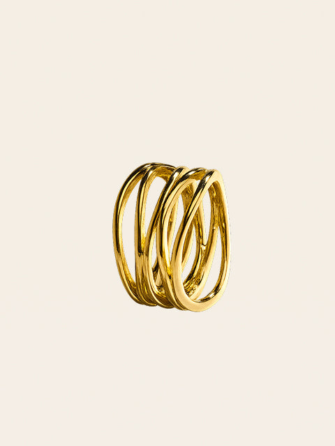 The Diana Interlaced Band in 2.90ctw Yellow Gold Main image