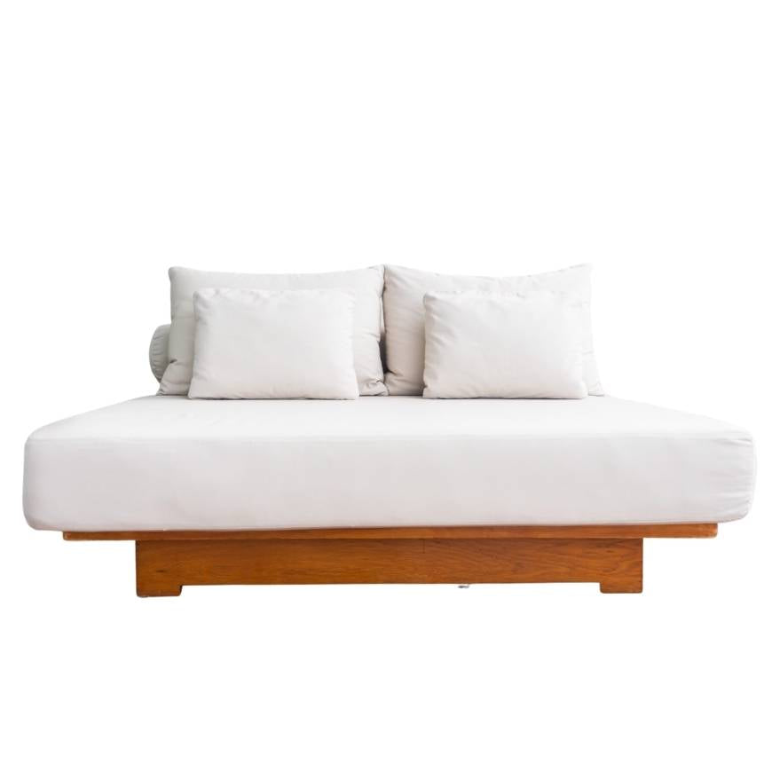 Modern Walnut Platform Bed Frame Secondary image