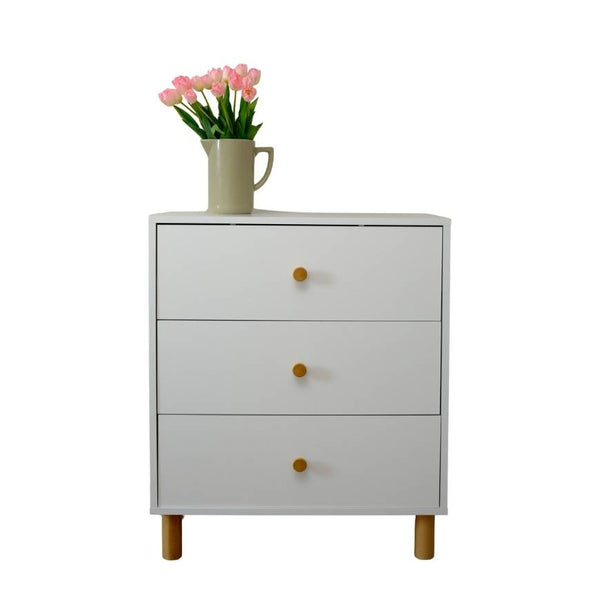 Scandinavian White Bedside Table