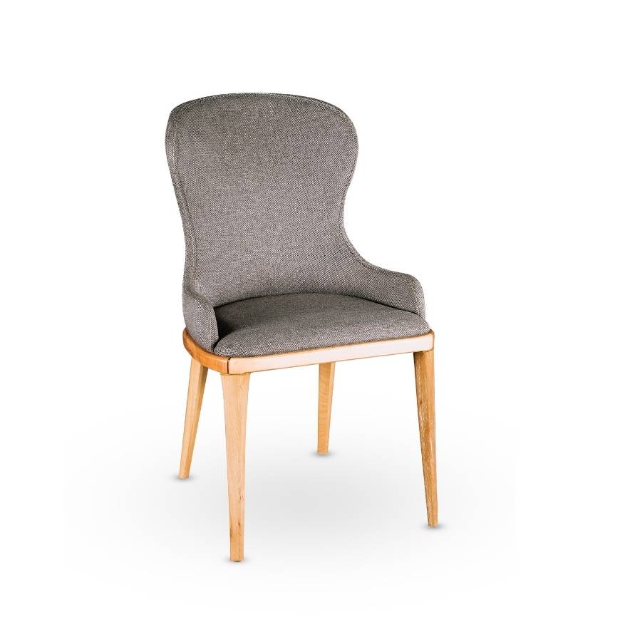 Olive Velvet Dining Chair with Armrests