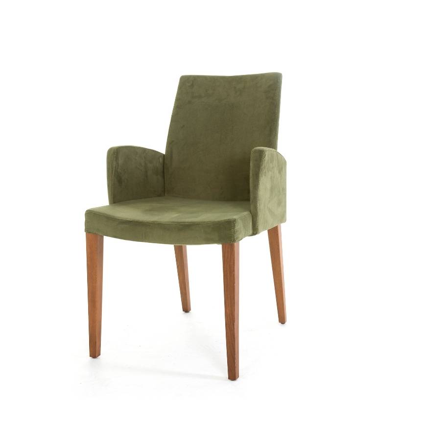 Olive Velvet Dining Chair Main image