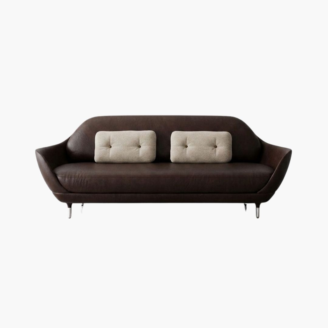 Aurelia Curved Velvet Sofa