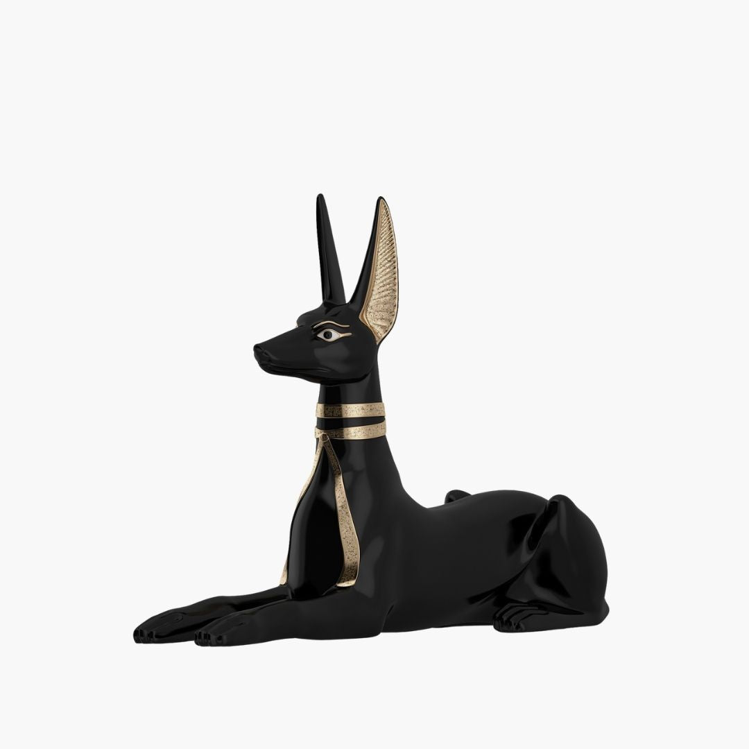Anubis Reclining Jackal Sculpture