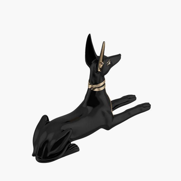 Anubis Reclining Jackal Sculpture