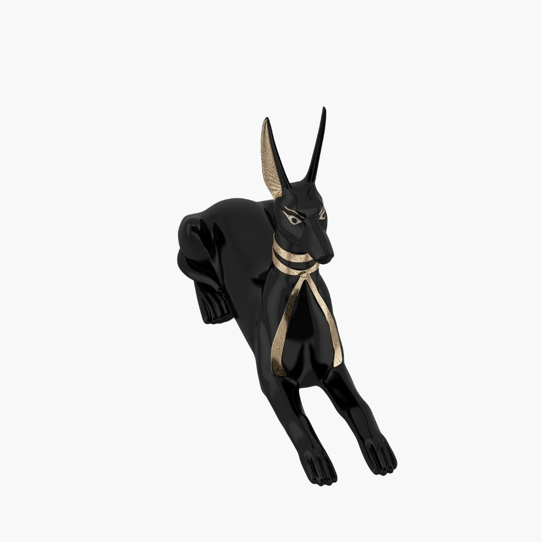 Anubis Reclining Jackal Sculpture