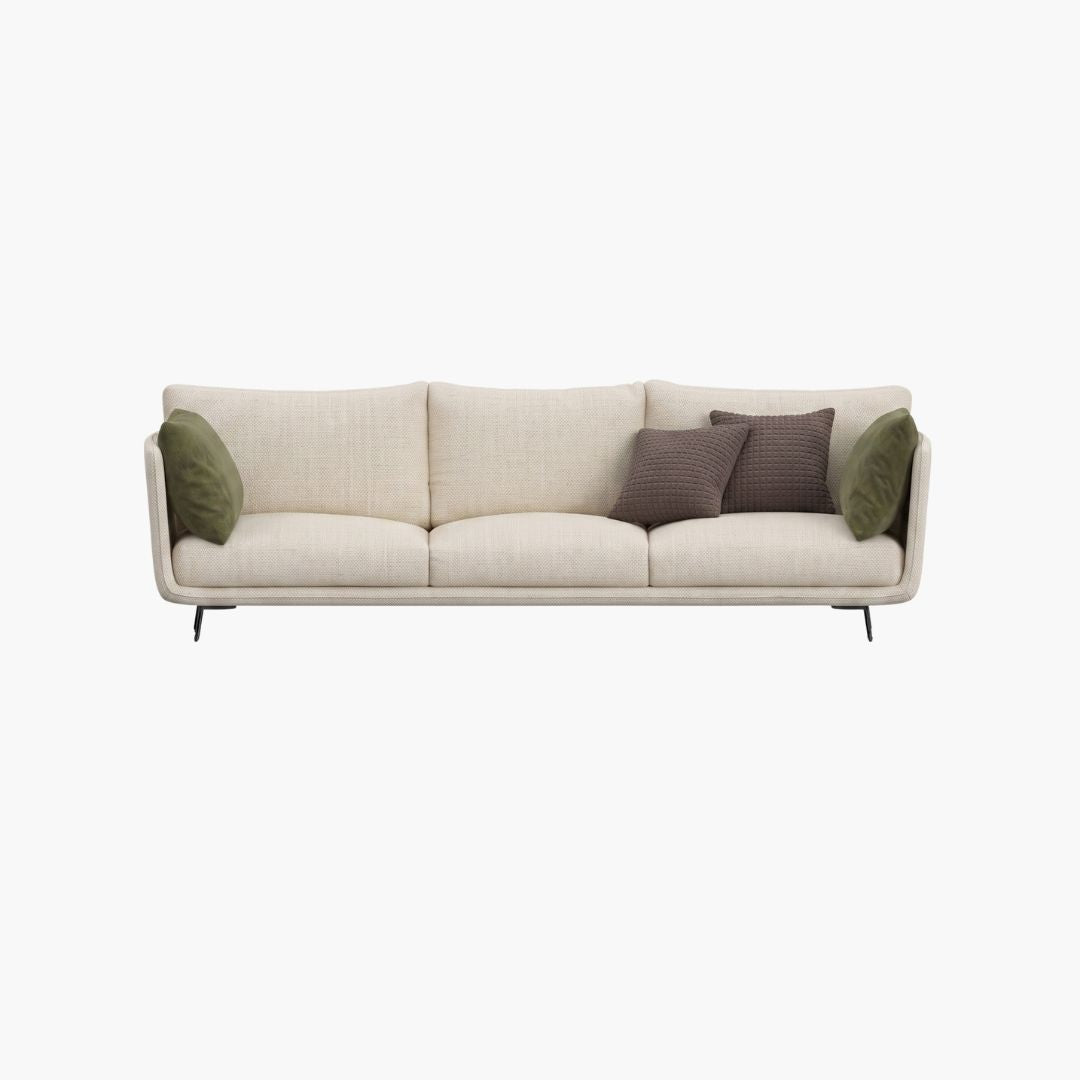 Valen Modern 3-Seater Fabric Sofa