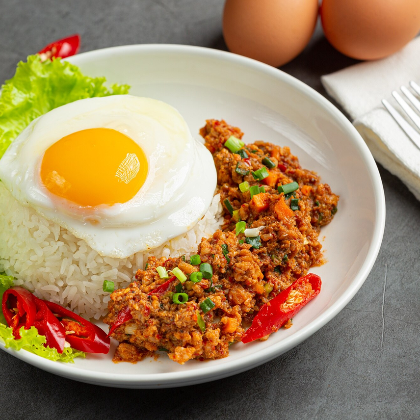 Sunny-Side Egg with Kimchi Fried Rice Main image
