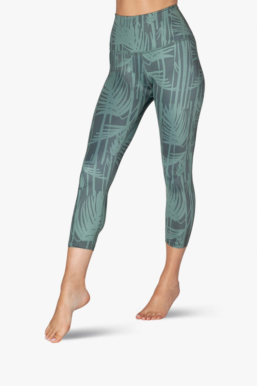 Botanical Print Cropped Leggings Main image
