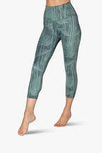 Botanical Print Cropped Leggings