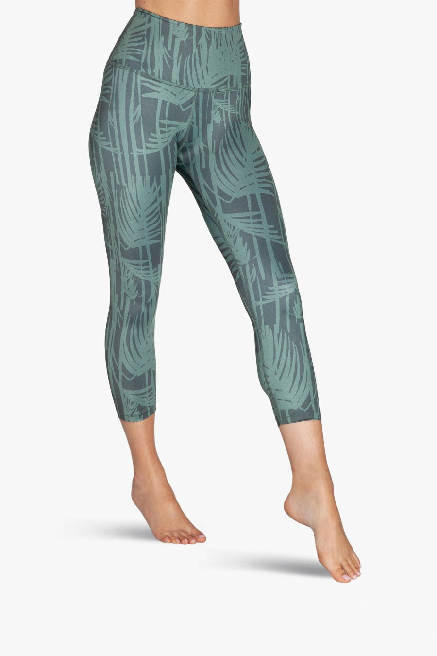 Botanical Print Cropped Leggings