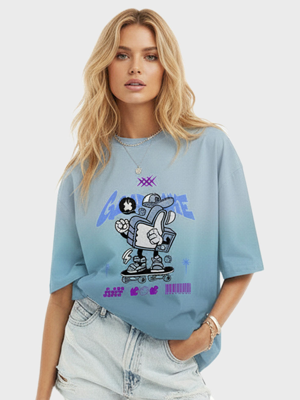 Urban Skater Gradient Graphic Tee