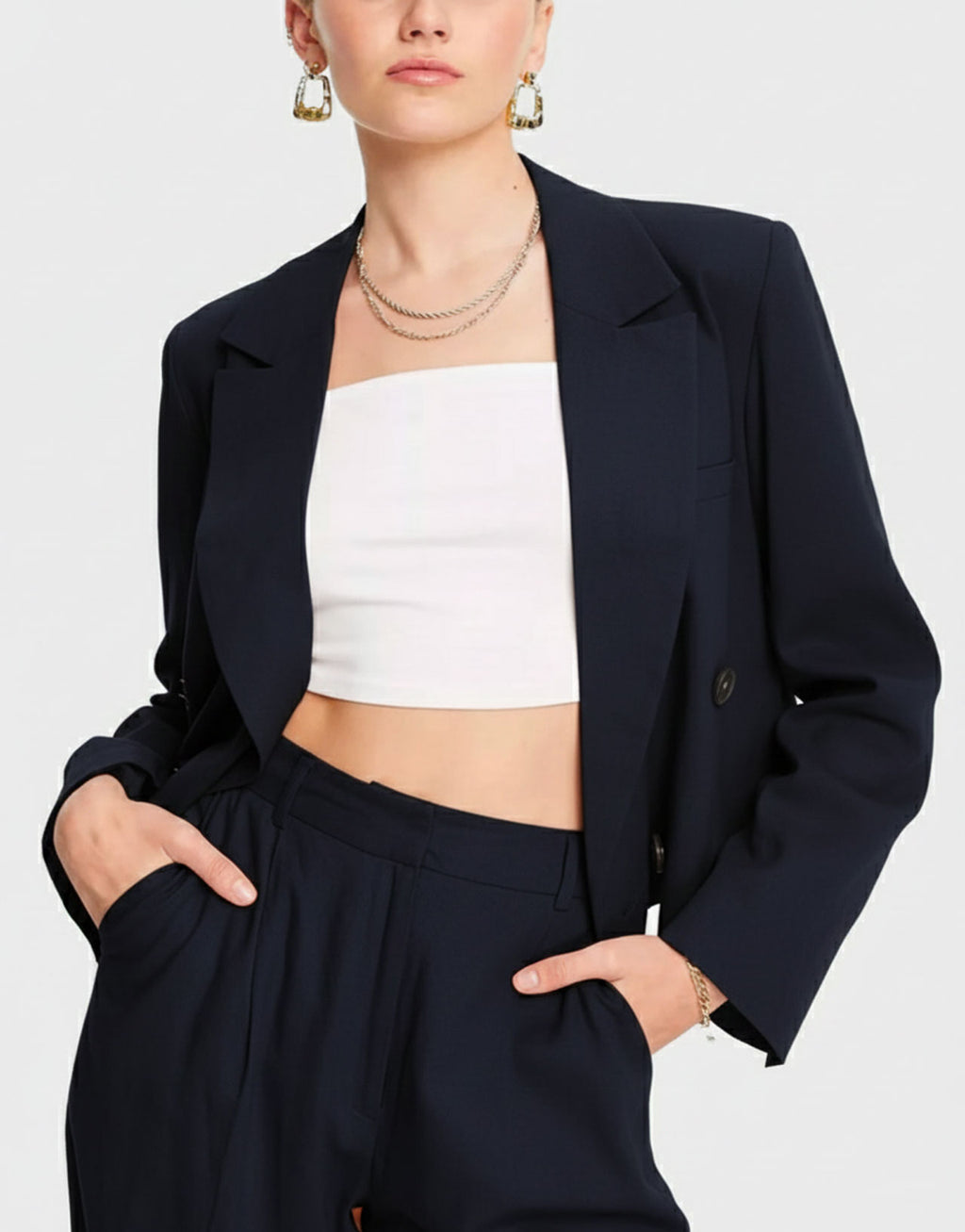 Linen Tailored Blazer Set
