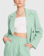 Linen Tailored Blazer Set